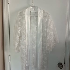 Victoria’s Secret lace and silk robe